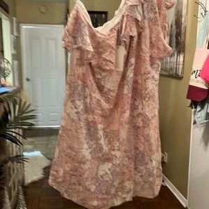Beautiful Pink Brand New (New Brand) Emily Wonder Dress (Flowy) Size XL